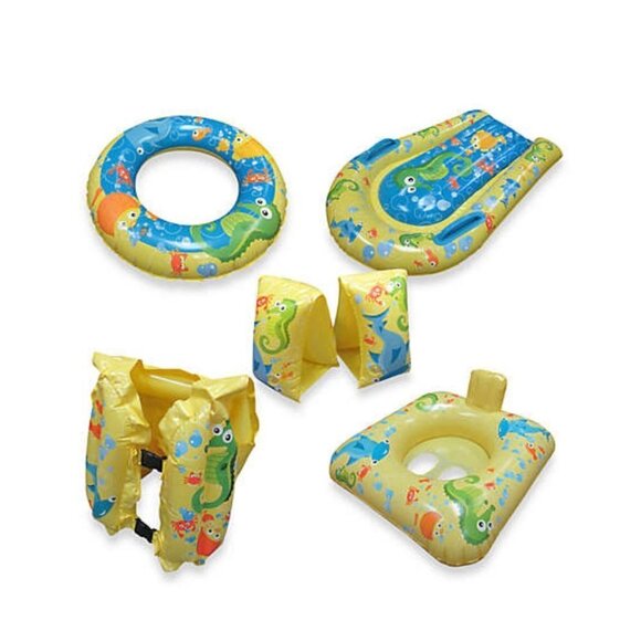Banzai Jr Floaty Swim Set The Swim Academy 5 Piece Learn to Swim - Picture 1 of 3